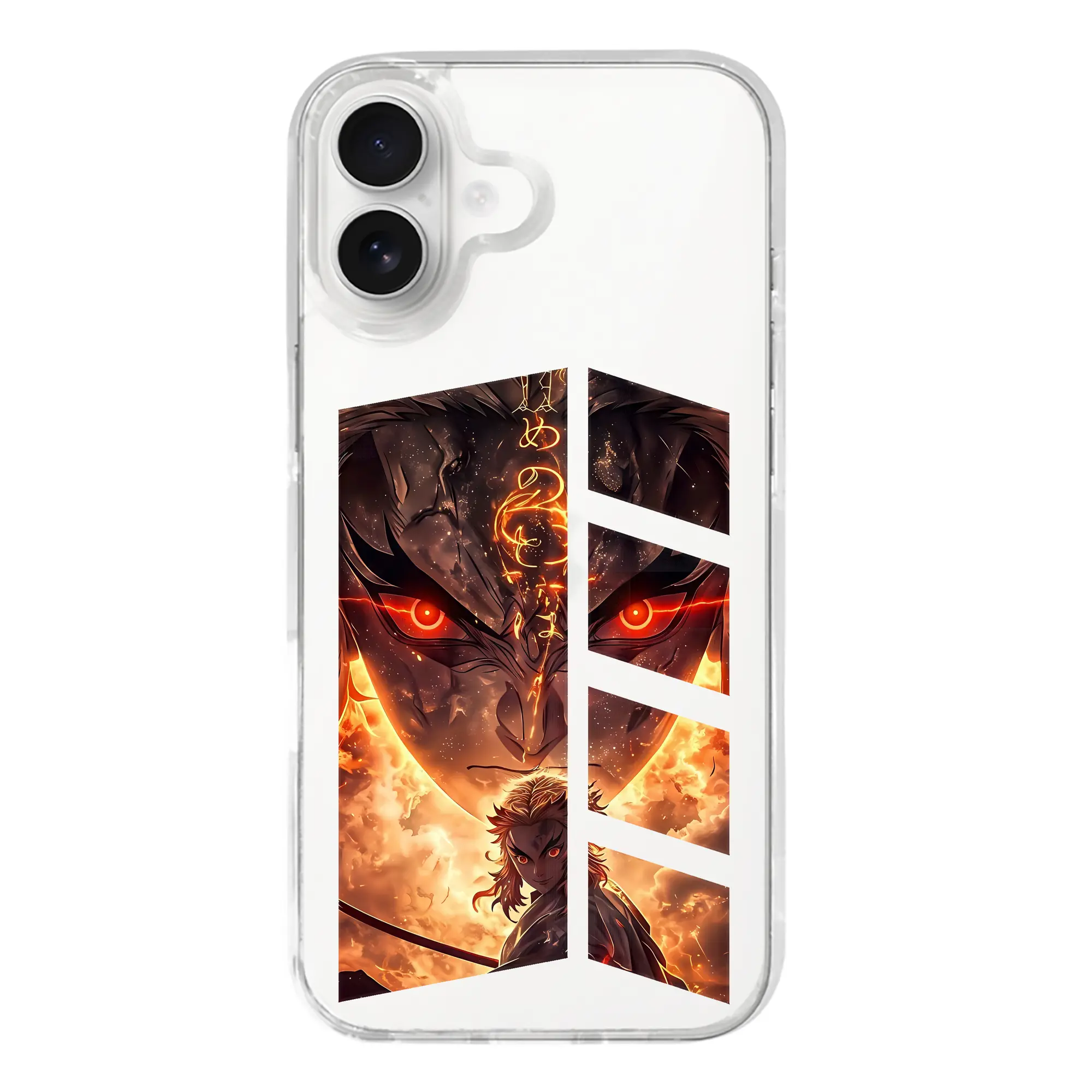 鬼滅の刃 グッズ,煉獄 杏寿郎 - iPhone 17シリーズ 透明スマホケース – 薄型・耐衝撃・精密フィット保護カバー